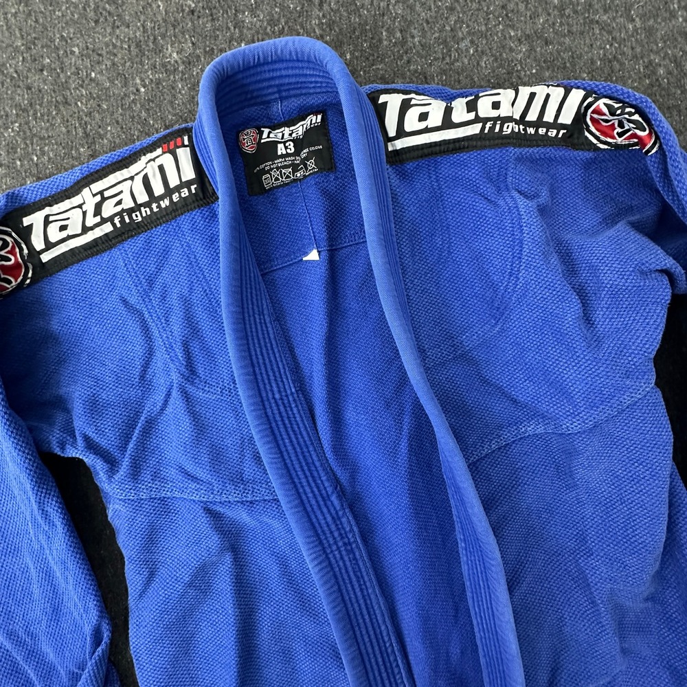 Tatami Nova BJJ Gi Jacket Men Size A3 Blue Brazilian Jiu Jitsu Kimono Top
